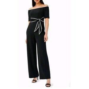 Adrianna Papell Women's Off-The-Shoulder Jumpsuit SZ 2 NEW